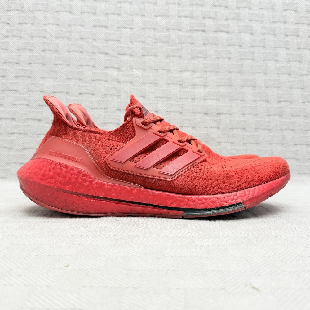 Adidas Ultra‎ Boost 21 Vivid Red Men's Size 9.5 FZ1922 Running